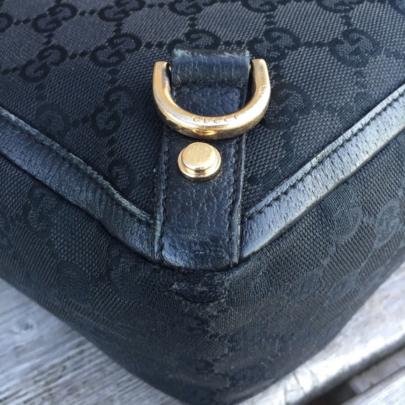 GUCCI Auth. Abbey GG Canvas D Ring Mini Tote - Picture 11 of 16